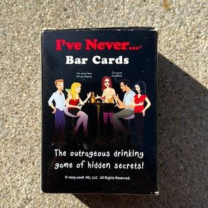 I’ve never… bar cards. Adult drinking game.